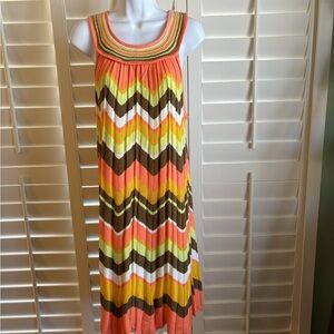 ANTONIO MELANI Multicolor Chevron Dress